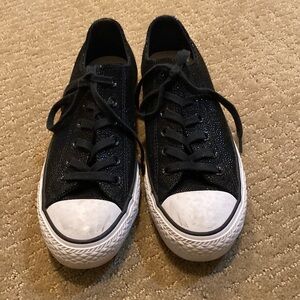 Converse black sparkly